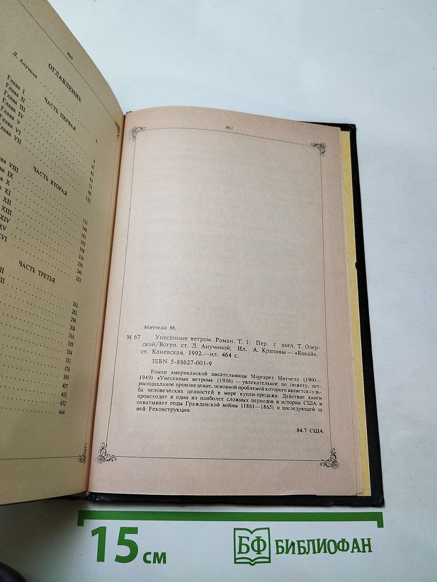 Унесенные ветром. Том I