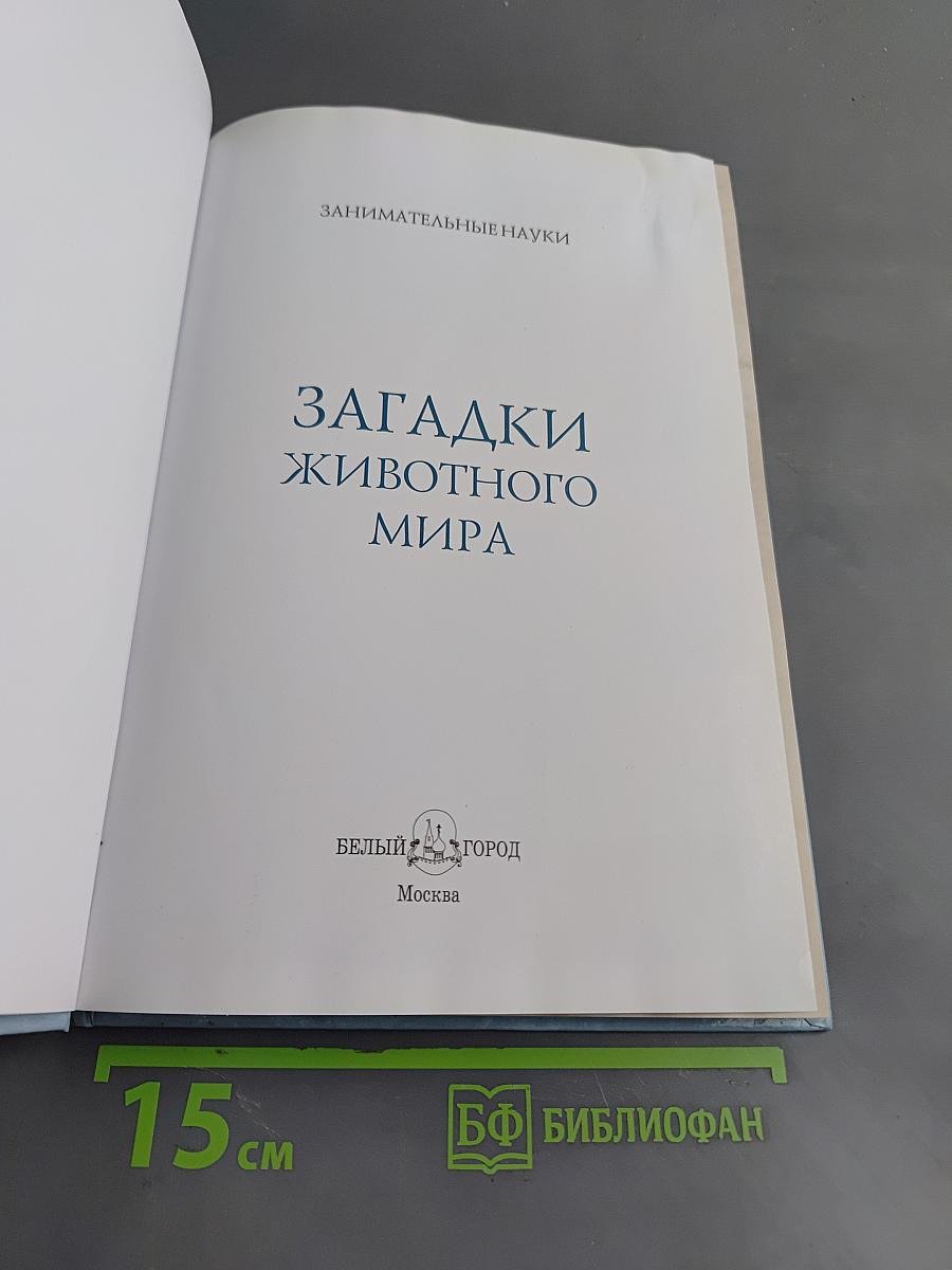 Загадки животного мира