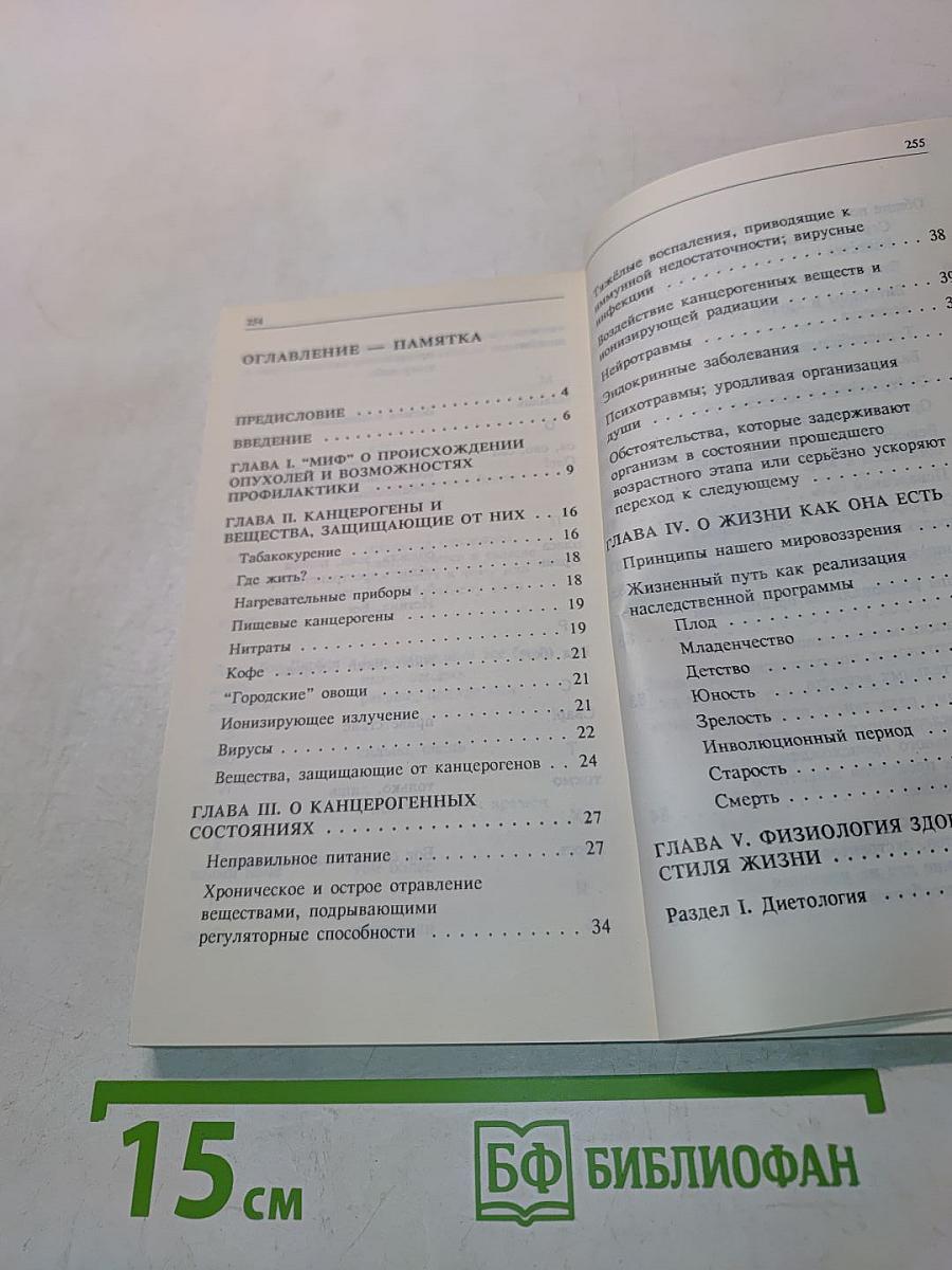 Личная профилактика рака