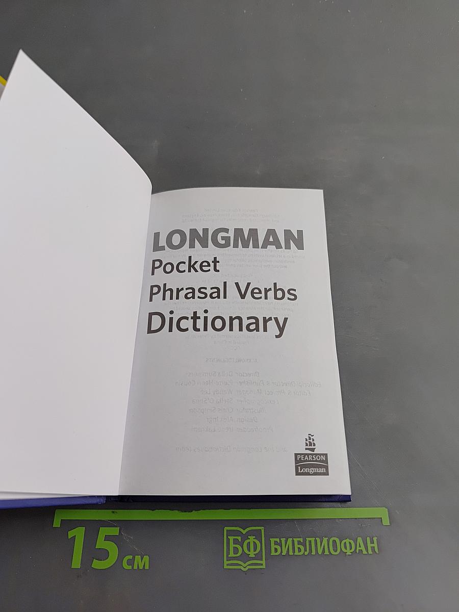 Longman Pocket Phrasal Verbs Dictionary