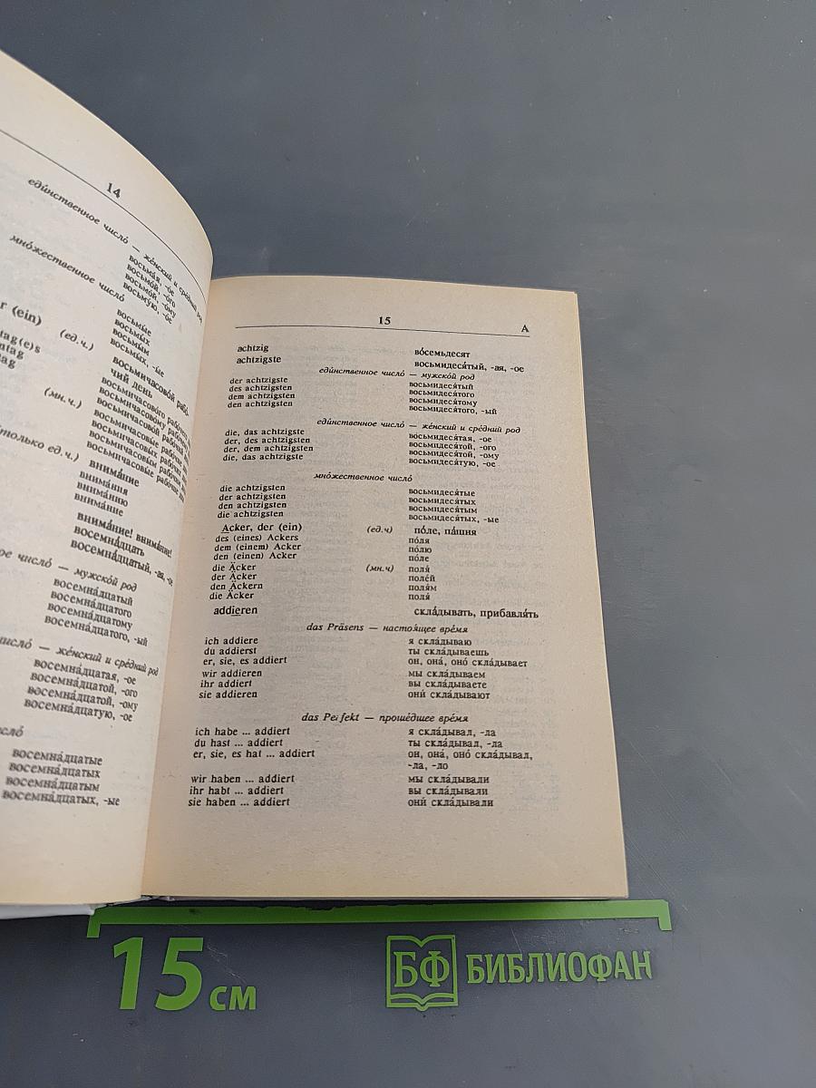 Словарь. Немецко-русский, русско-немецкий. Слова и их грамматические формы