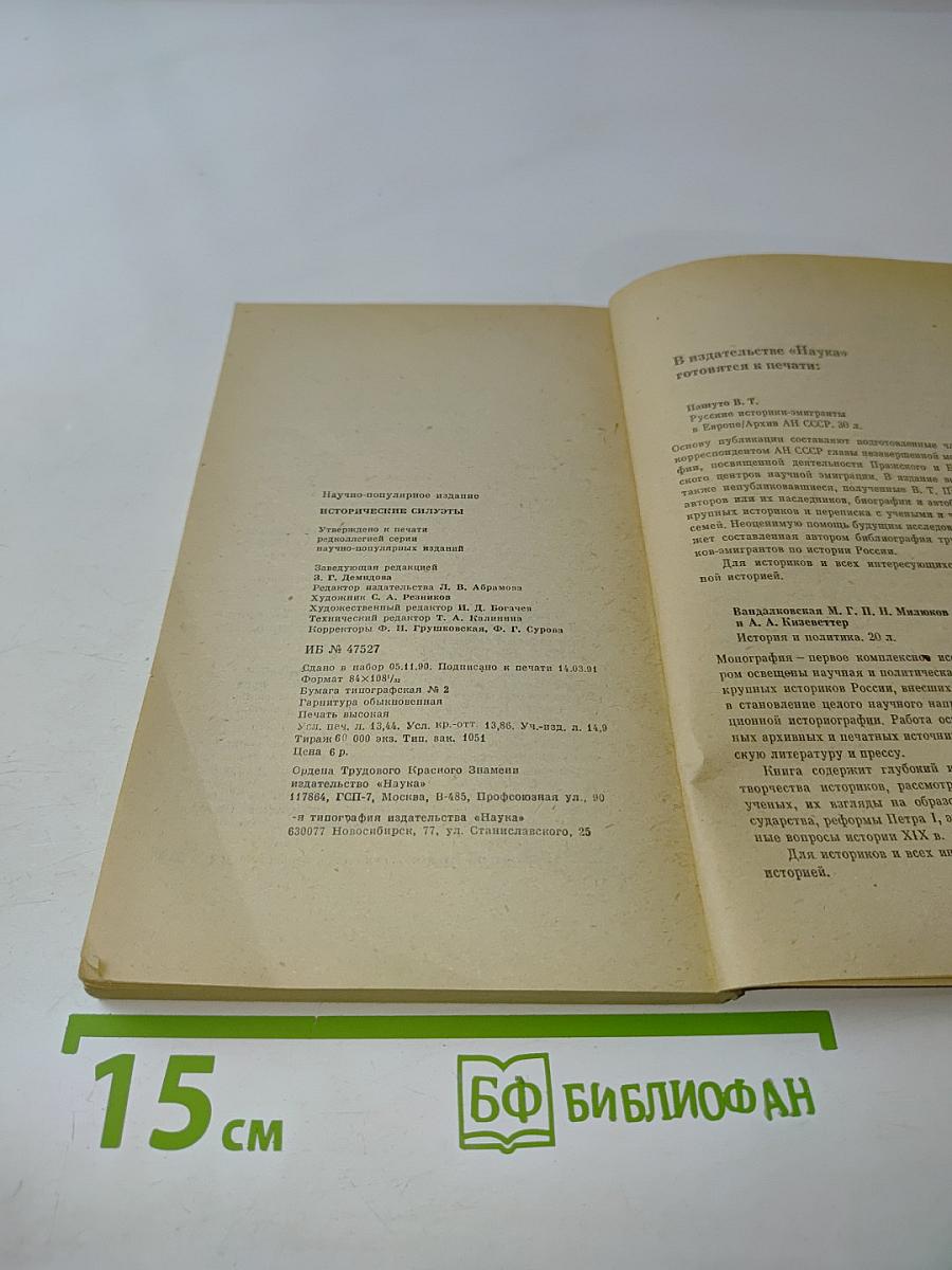 Исторические силуэты