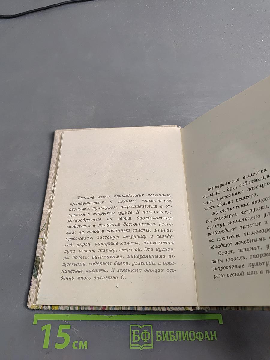 Зеленные и пряные овощные культуры