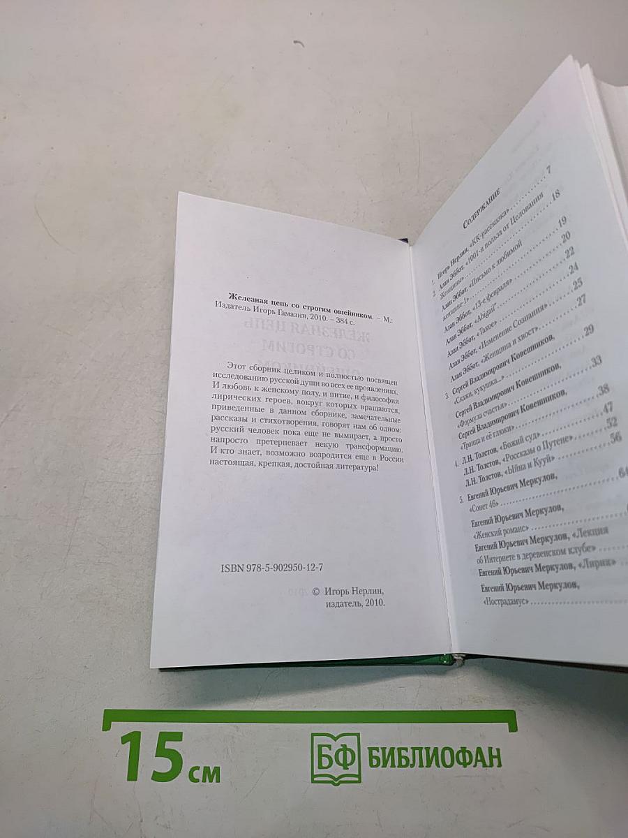 Железная цепь со строгим ошейником
