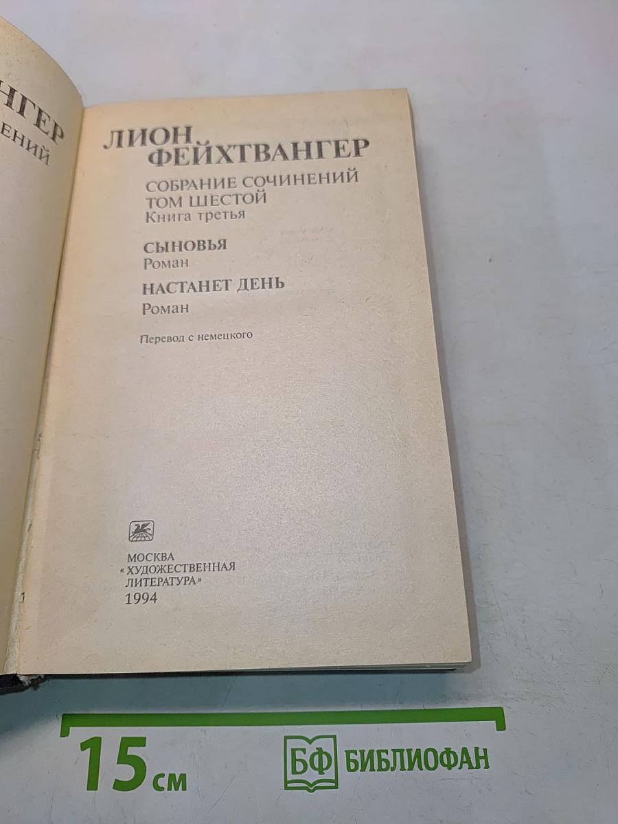 Собрание сочинений. Том шестой. Книга третья. Сыновья. Настанет день