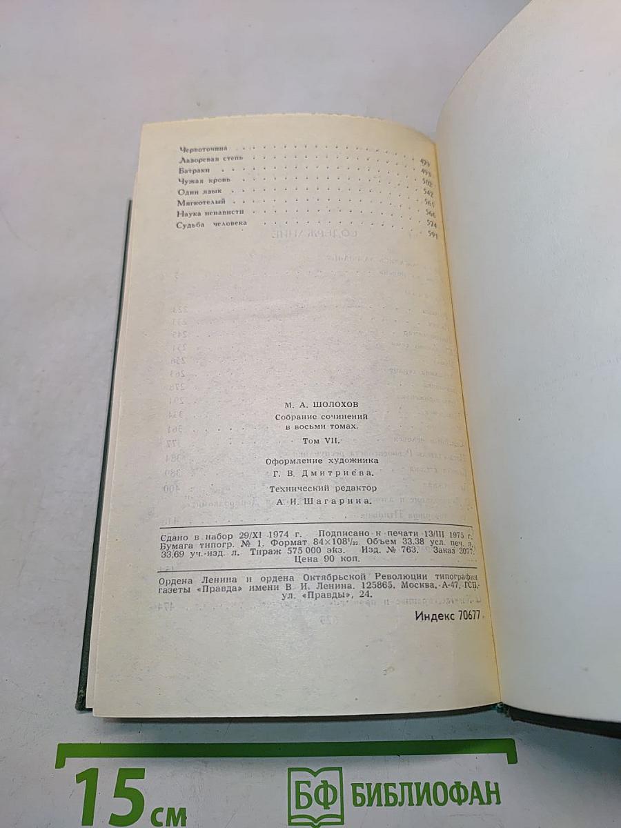 Они сражались за Родину. Главы из романа. Том VII