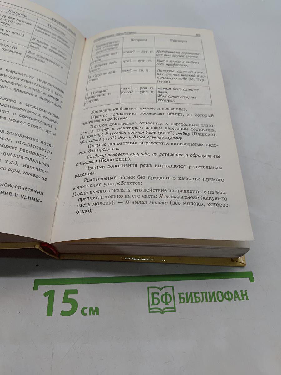 Русский язык. Справочник школьника