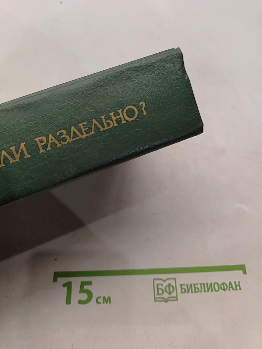 Слитно или раздельно? Опыт словаря-справочника
