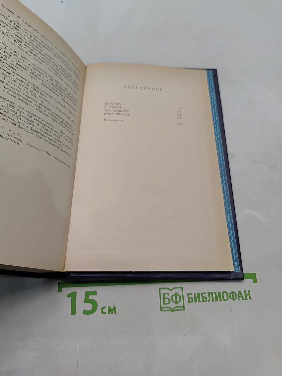 Собрание сочинений в восьми томах. Том шестой. Детство. В людях. Театральное. Как я учился