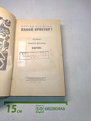Какой простор! Роман. Книга вторая. Бытие