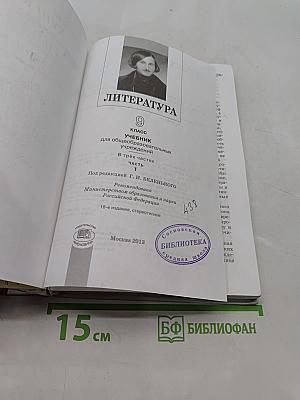 Литература. 9 класс. Учебник для общеобразовательных учреждений. В трех частях. Часть 1
