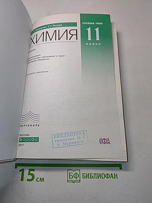 Химия 11 класс. Углубленный уровень