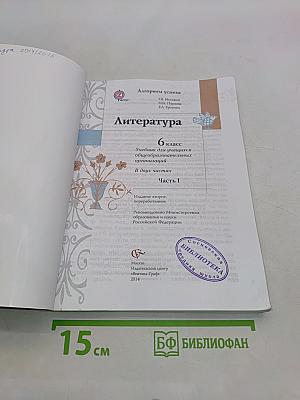 Литература. 6 класс. Часть 1