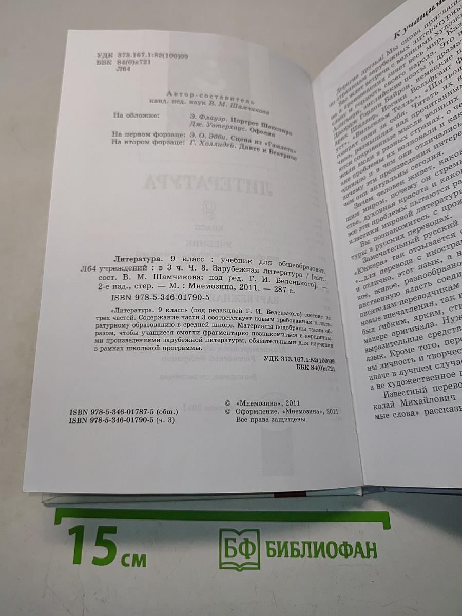 Литература. 9 класс. Учебник для общеобразовательных учреждений. В трех частях. Часть 3