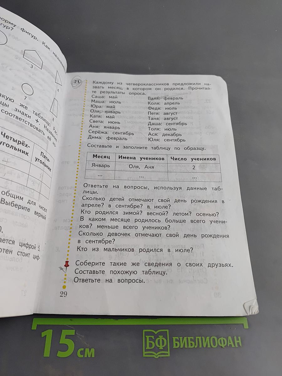 Математика. 4 класс. Часть первая