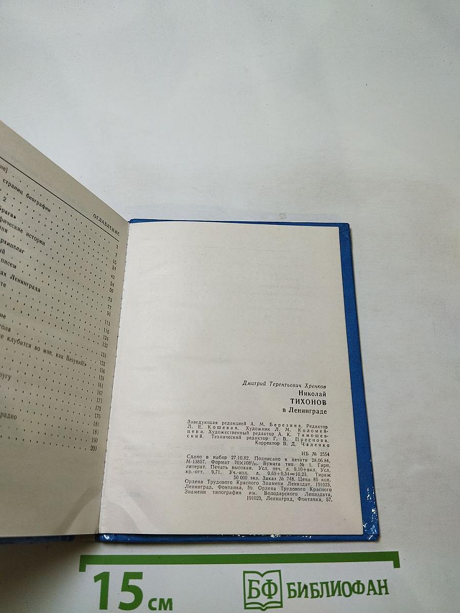 Николай Тихонов в Ленинграде