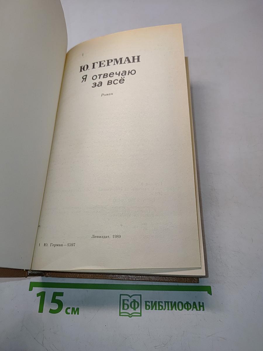 Я отвечаю за всё