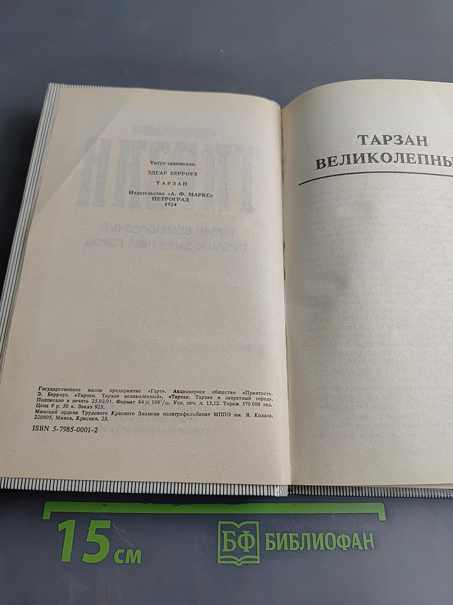 Тарзан великолепный. Тарзан и запретный город