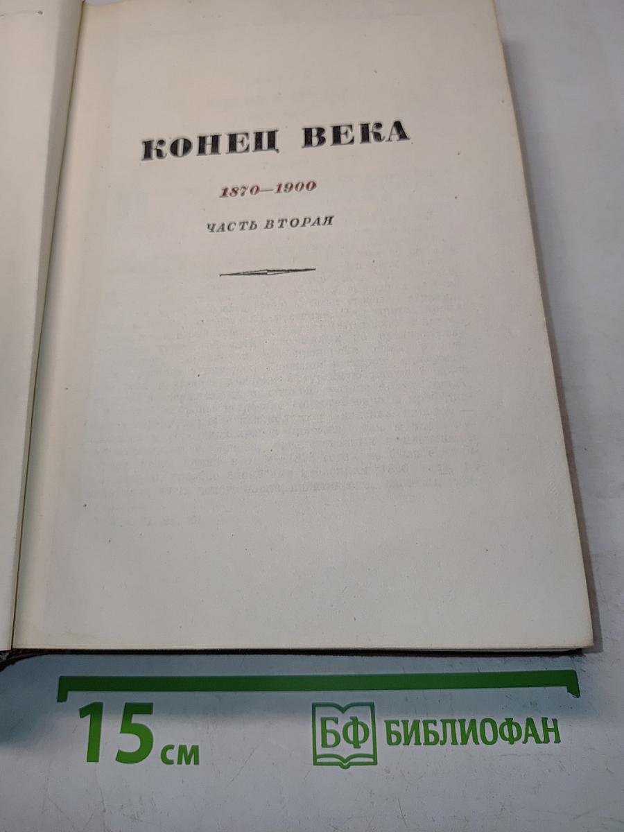 История XIX века. Часть вторая. Конец века. 1870-1900