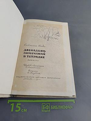 Двенадцать замечаний в тетрадке