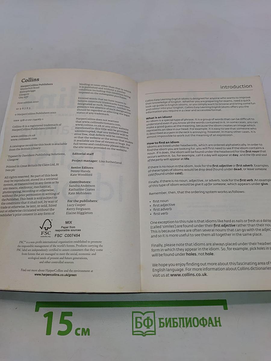 Collins easy learning English Idioms