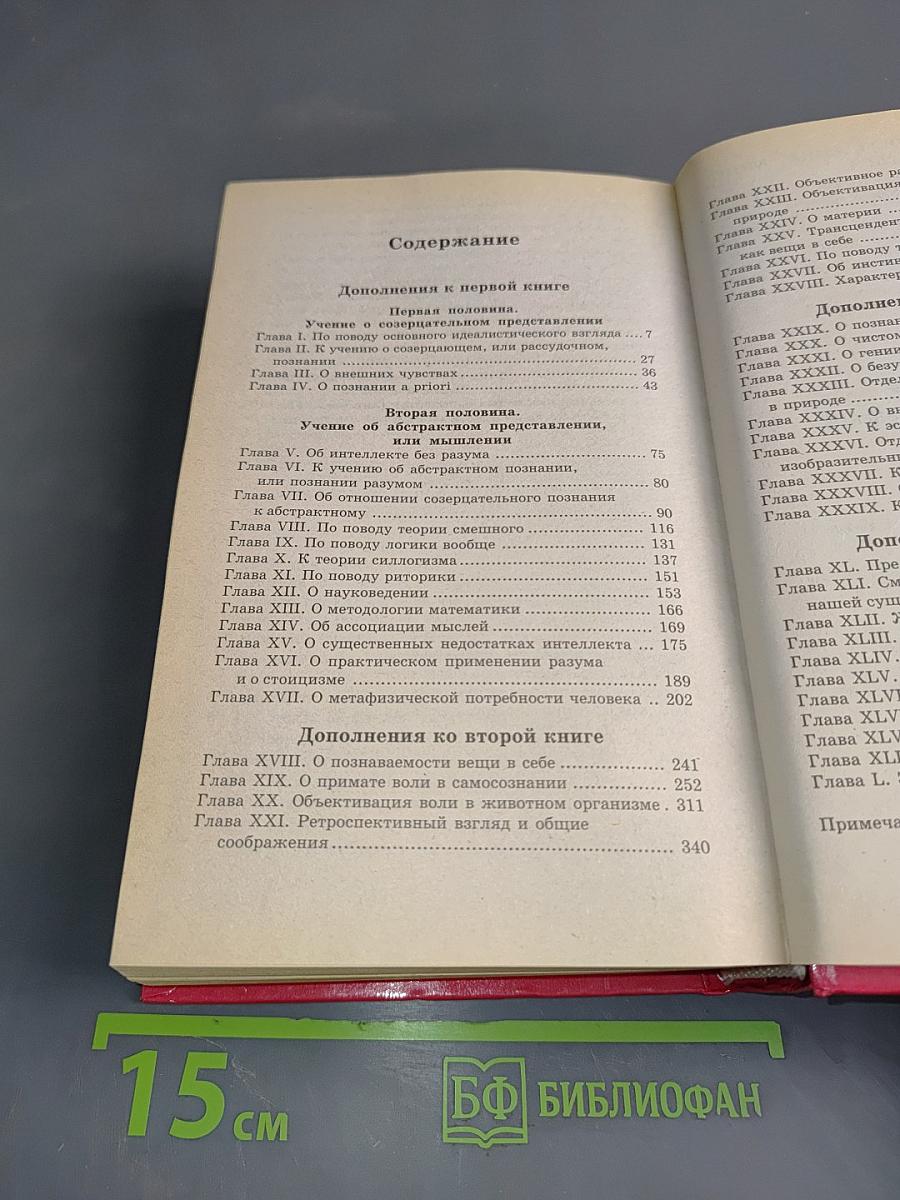 Мир как воля и представление 2