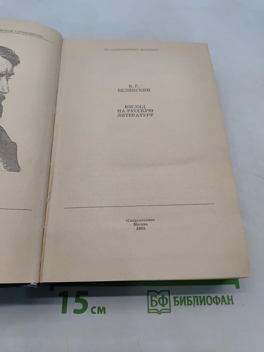 Взгляд на русскую литературу