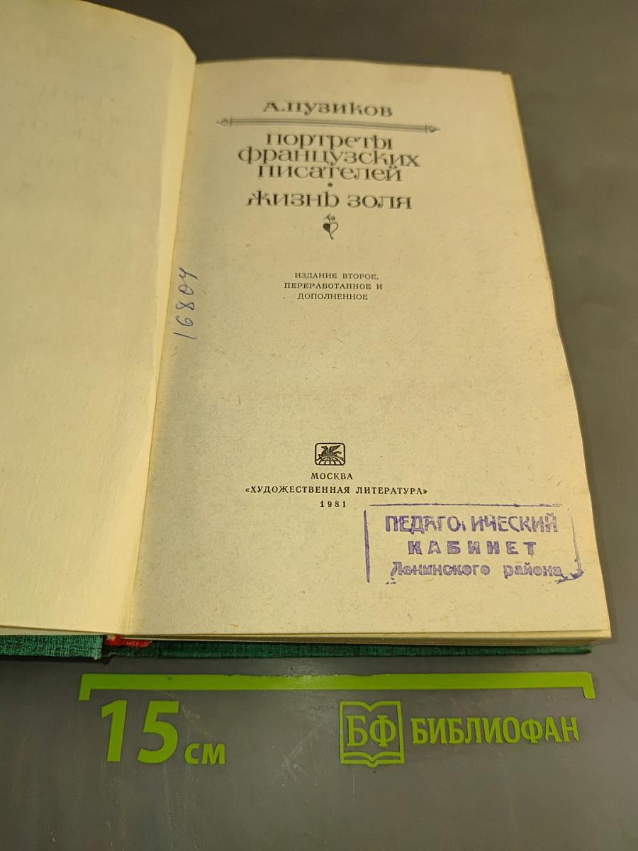 Портреты французских писателей. Жизнь Золя