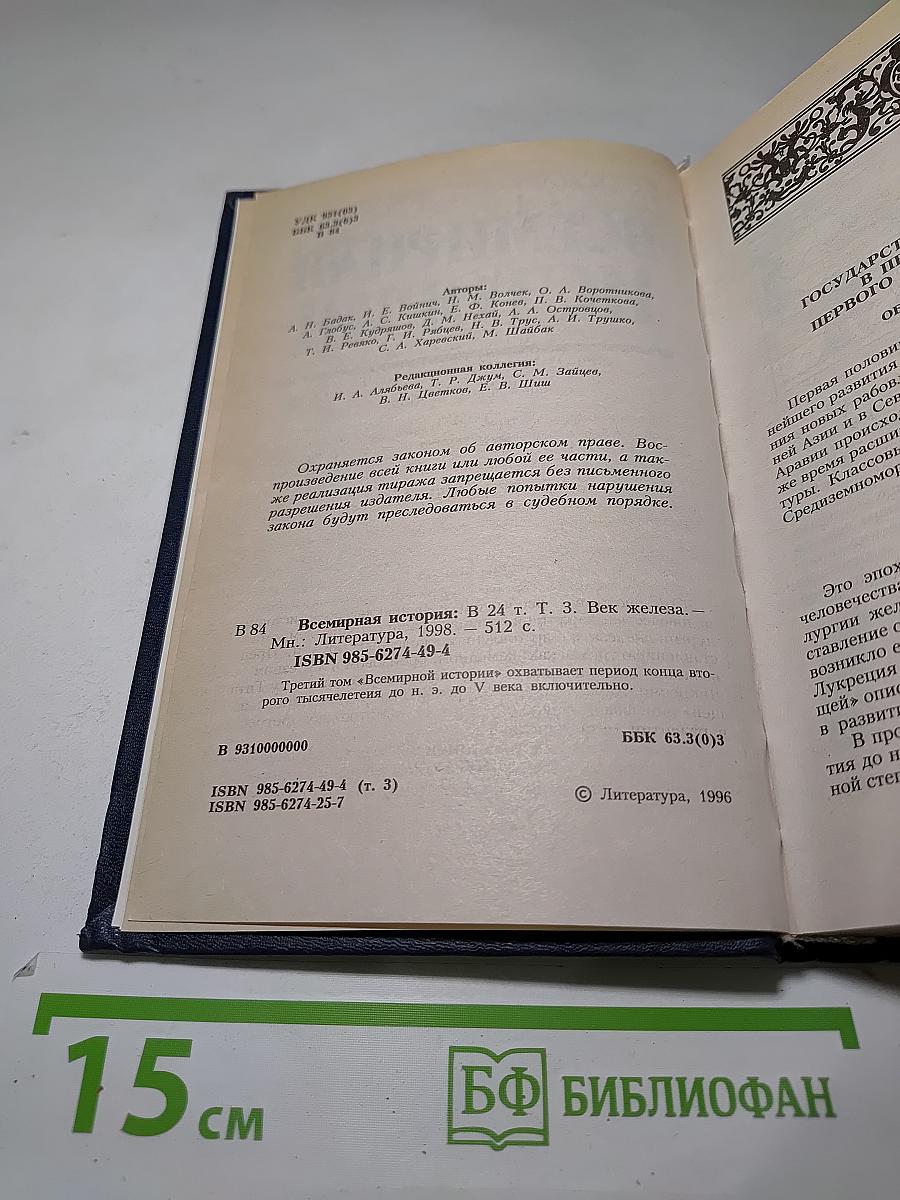 Всемирная история. Век железа