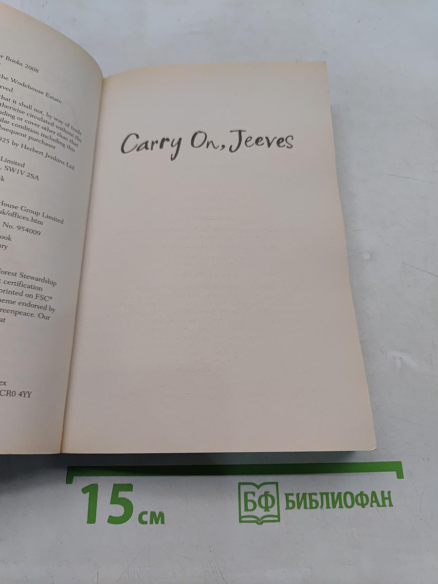 Carry On, Jeeves