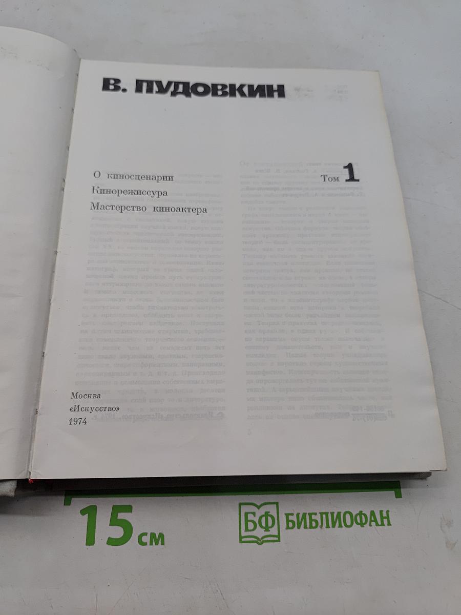О киносценарии. Кинорежиссура. Мастерство киноактера. Том 1