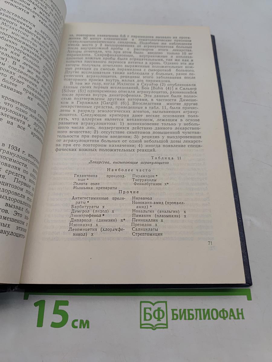 Осложнения при лекарственной терапии