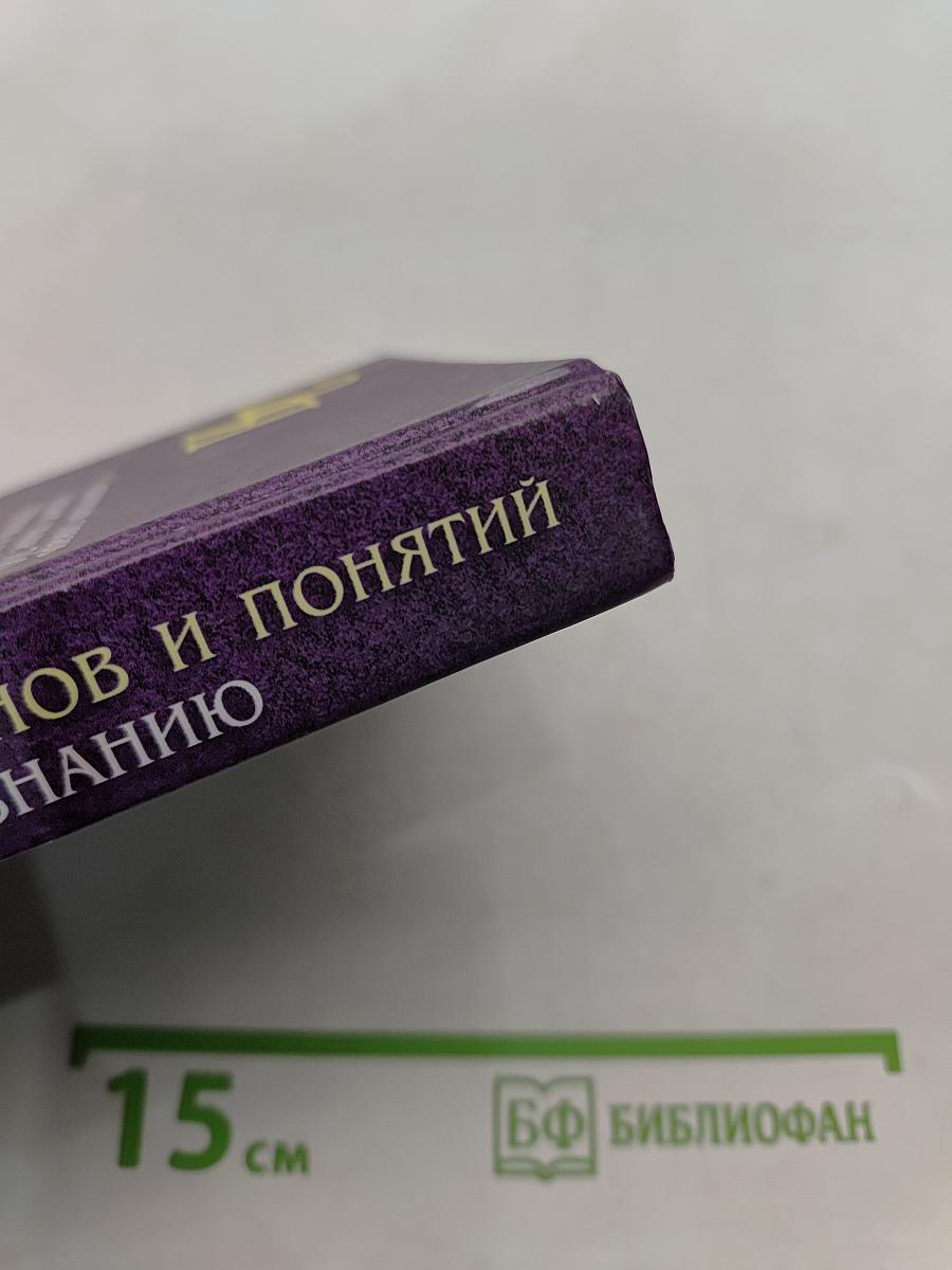 Словарь терминов и понятий по обществознанию
