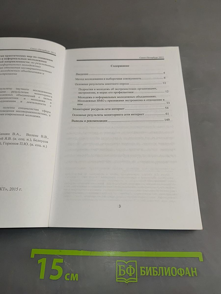 Рекомендации для принятия практических мер по снижению рекрутирования молодежи в неформальные молодежные объединения экстремистской направленности