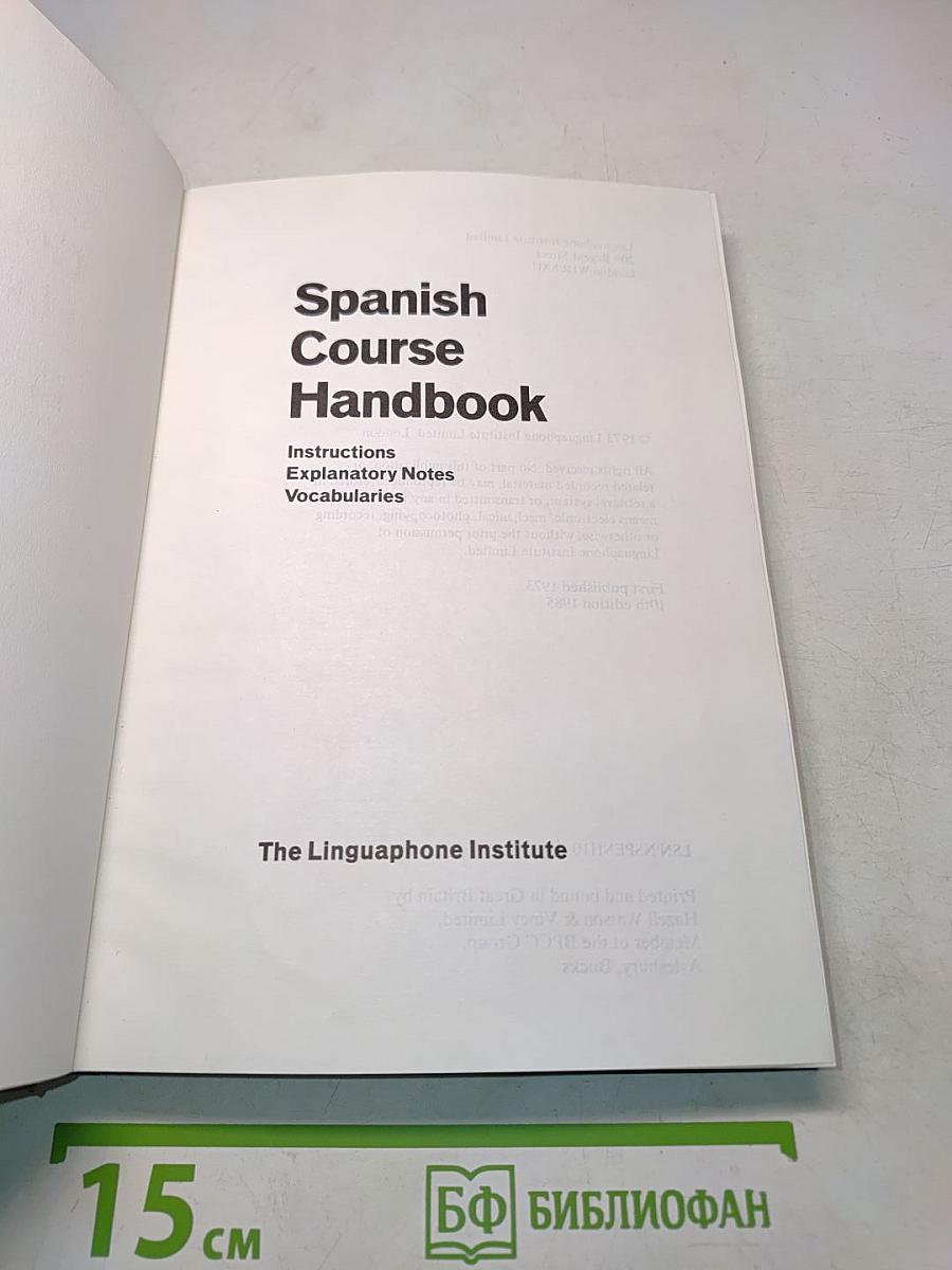 Spanish Course Handbook
