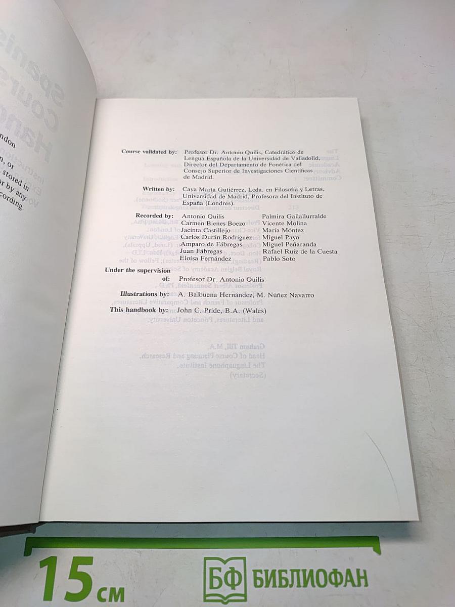 Spanish Course Handbook