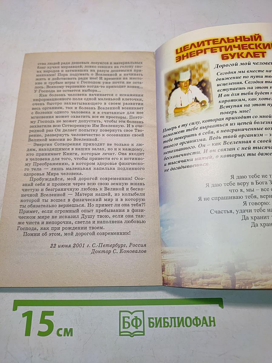Книга, которая лечит. Исцеление души. Информационно-энергетическое учение