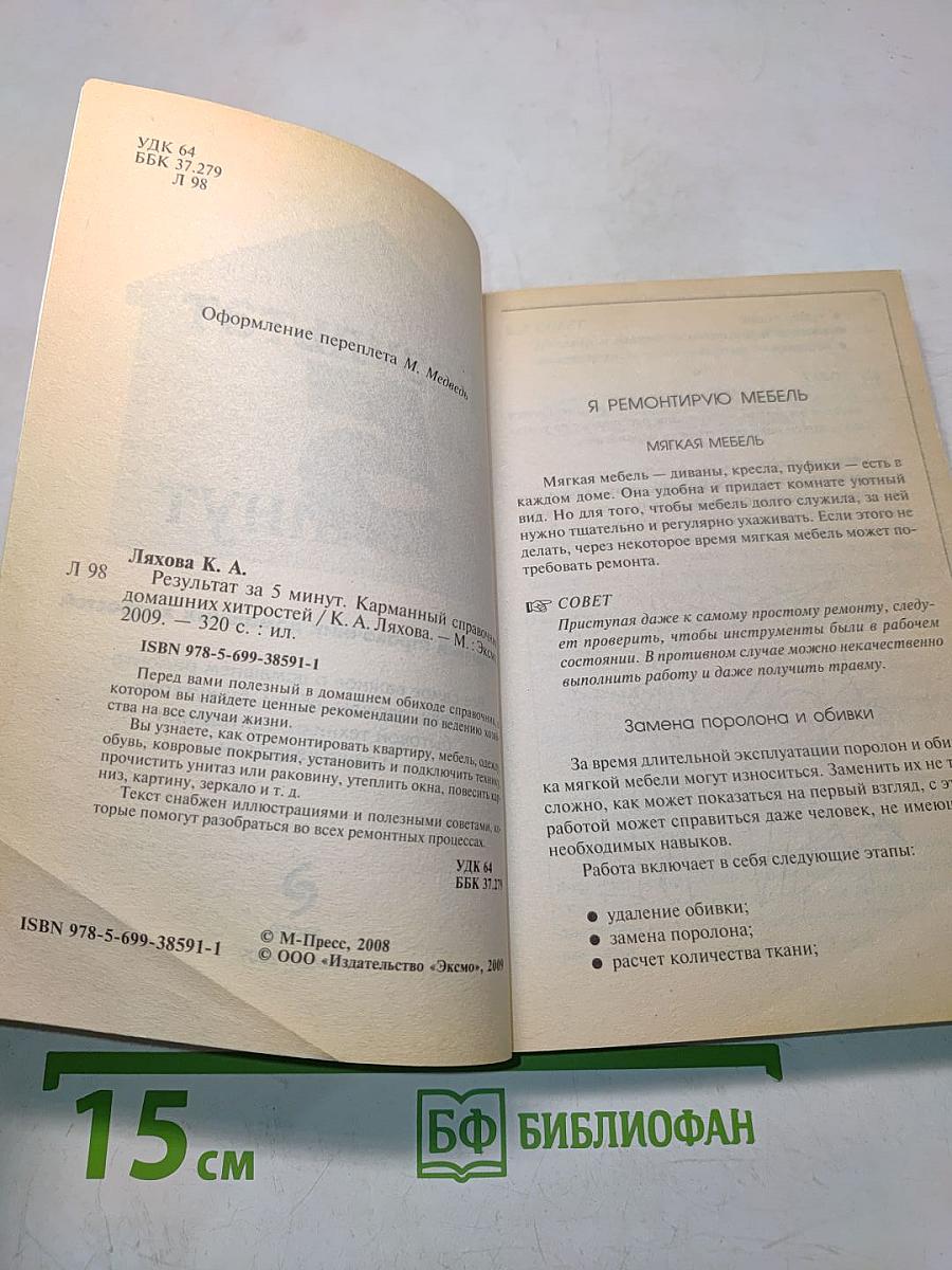 Результат за 5 минут. Карманный справочник домашних хитростей