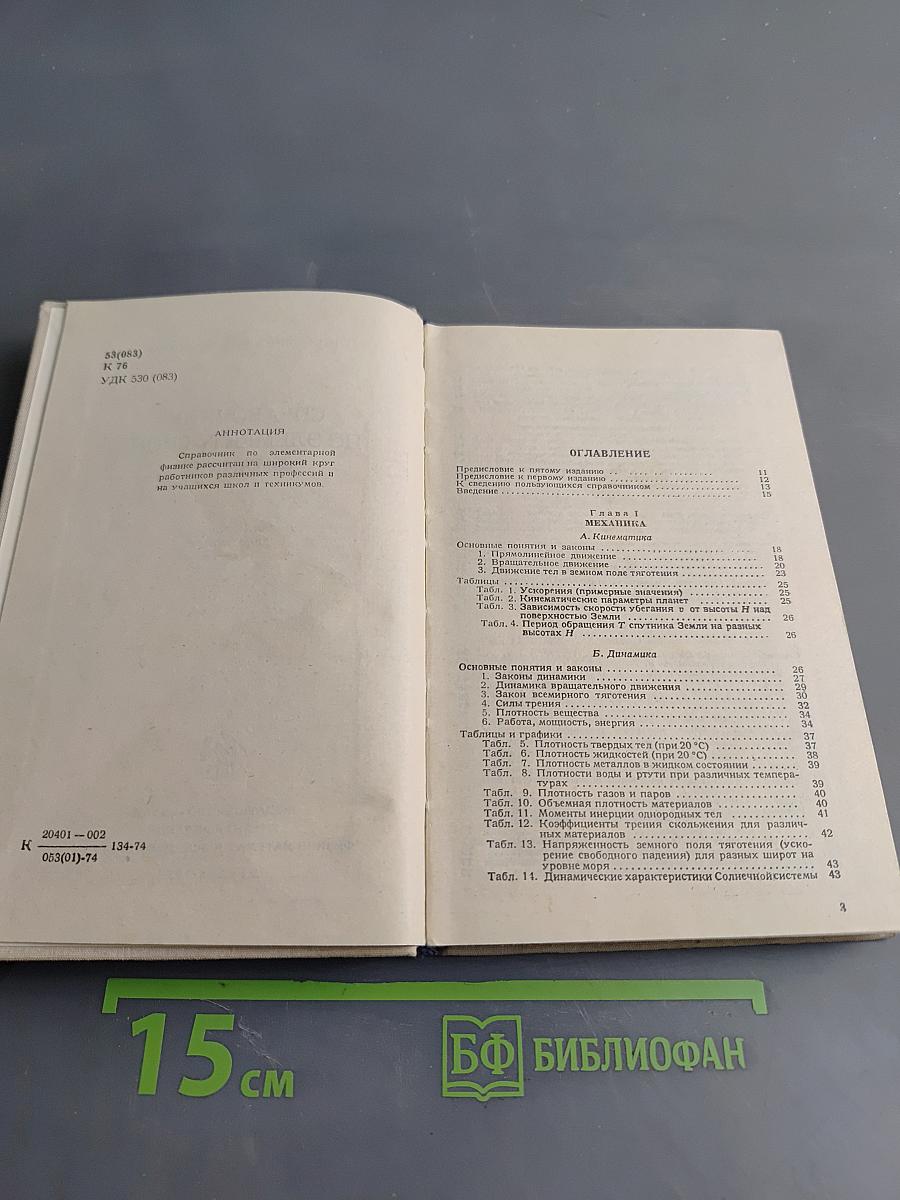 Справочник по элементарной физике
