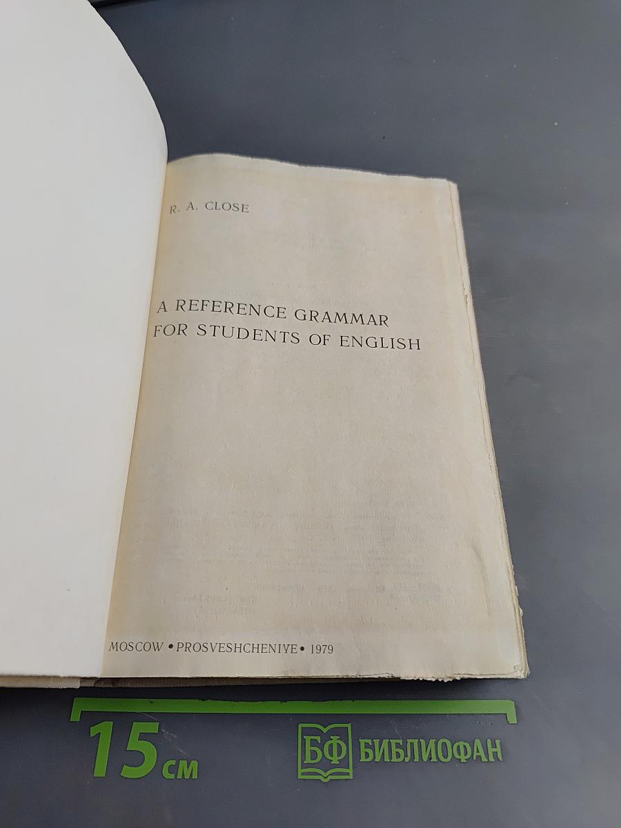 A Reference Grammar for Students of English