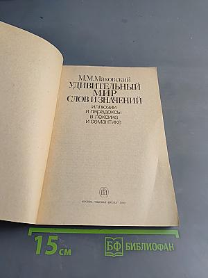 Удивительный мир слов и значений. Иллюзии и парадоксы в лексике и семантике