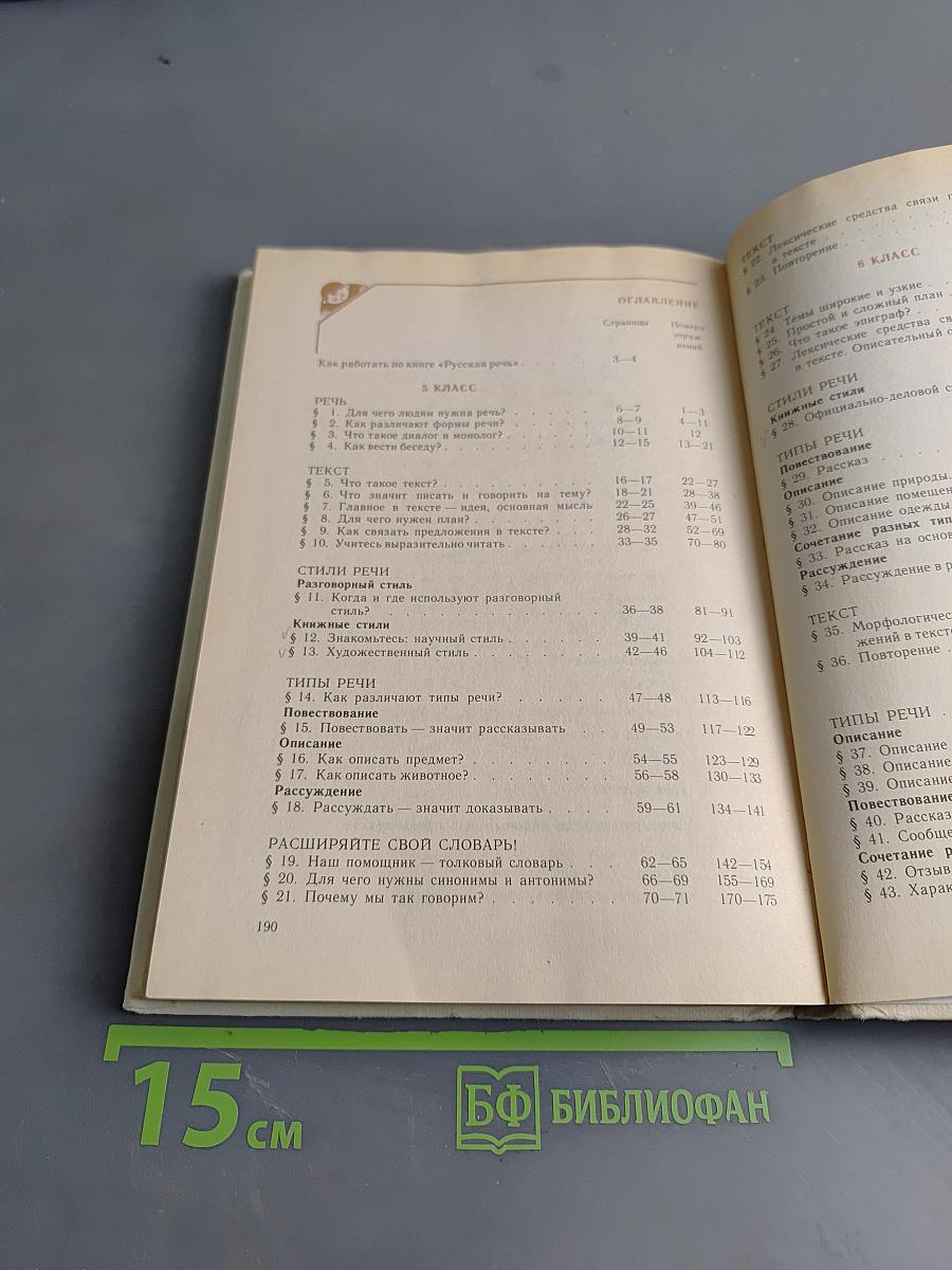Русская речь. Учебное пособие по развитию связной речи для 5-7 классов средней школы