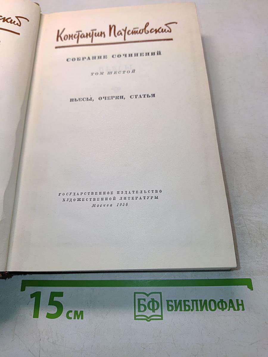 Собрание сочинений. Том шестой. Пьесы, очерки, статьи