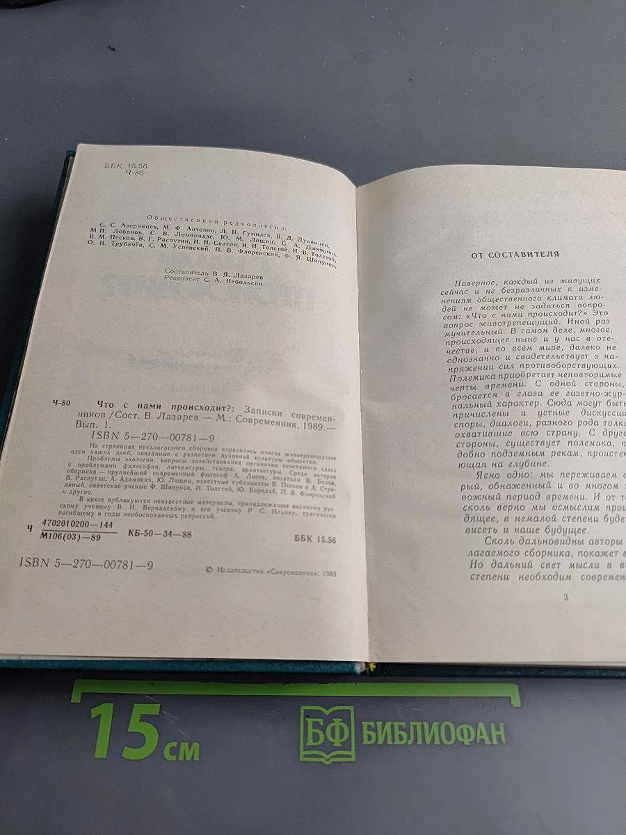 Что с нами происходит? Записки современников. Выпуск 1