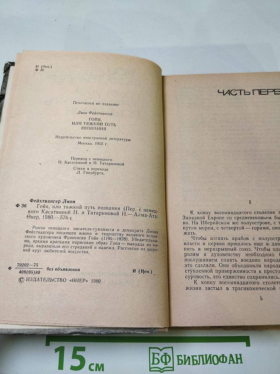 Гойя, или Тяжкий путь познания