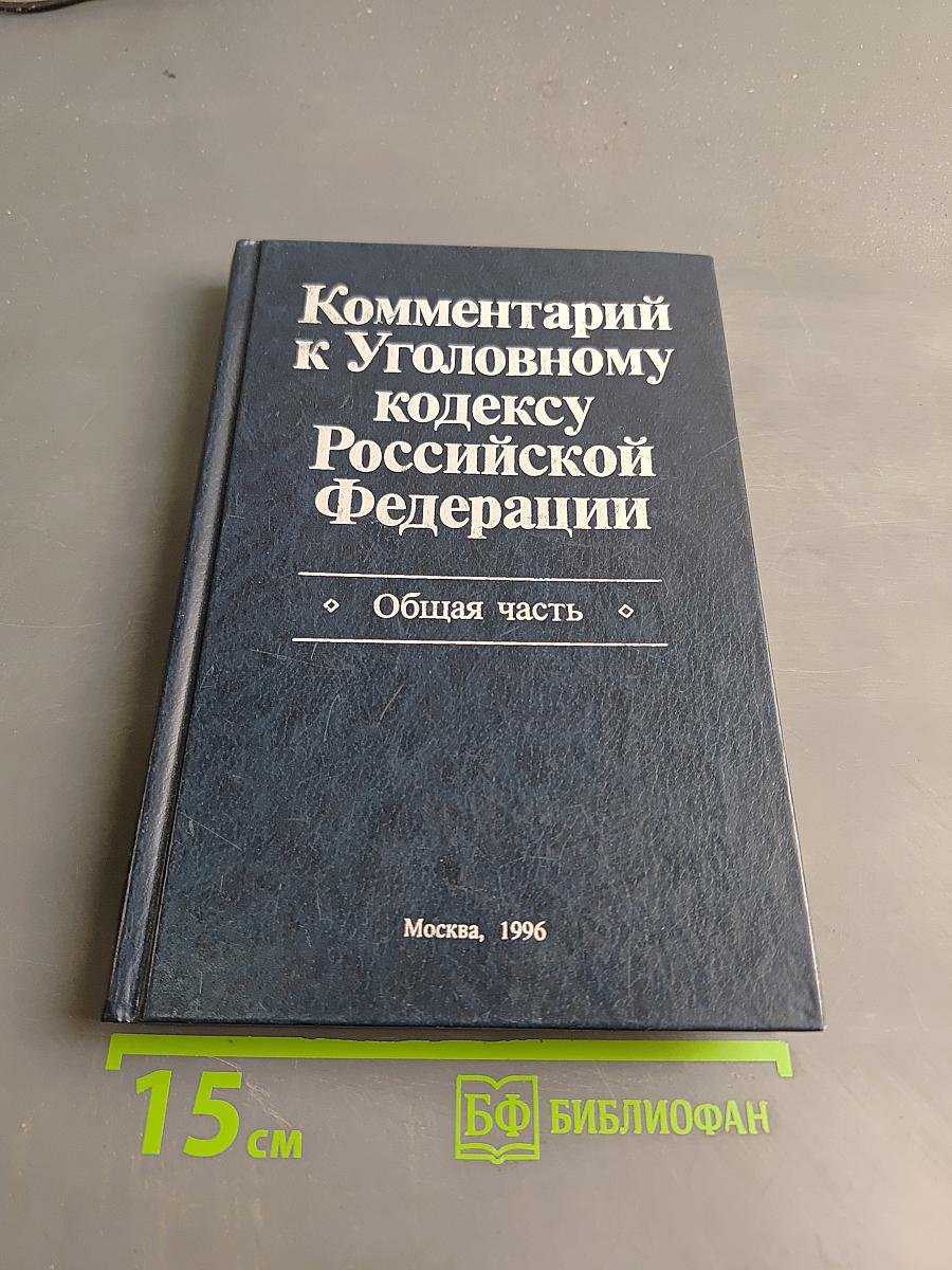 Комментарий к Уголовному кодексу Российской Федерации. Общая часть