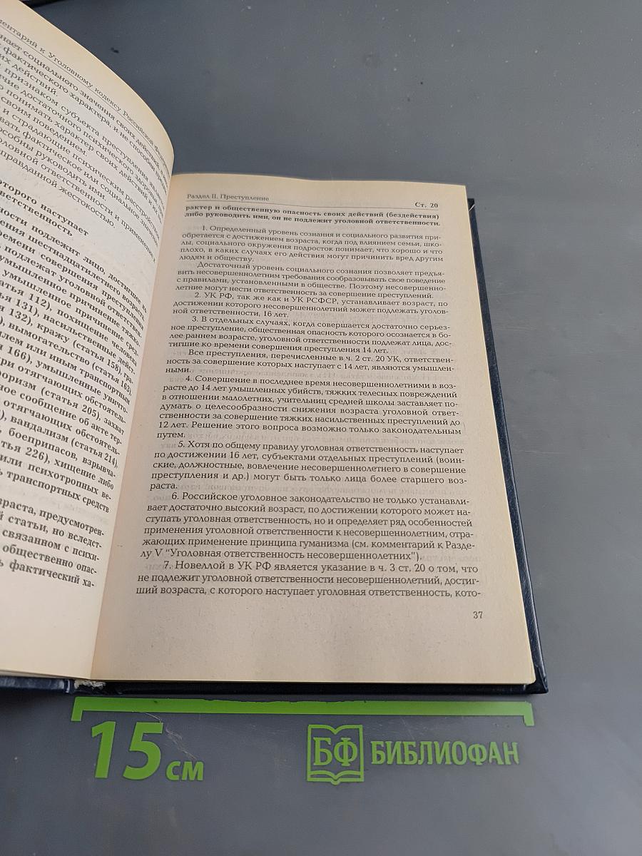 Комментарий к Уголовному кодексу Российской Федерации. Общая часть