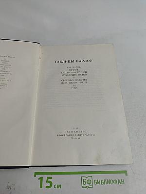 Таблицы Барлоу. Квадратов, кубов, квадратных корней и обратных величин всех целых чисел от 1 до 12500