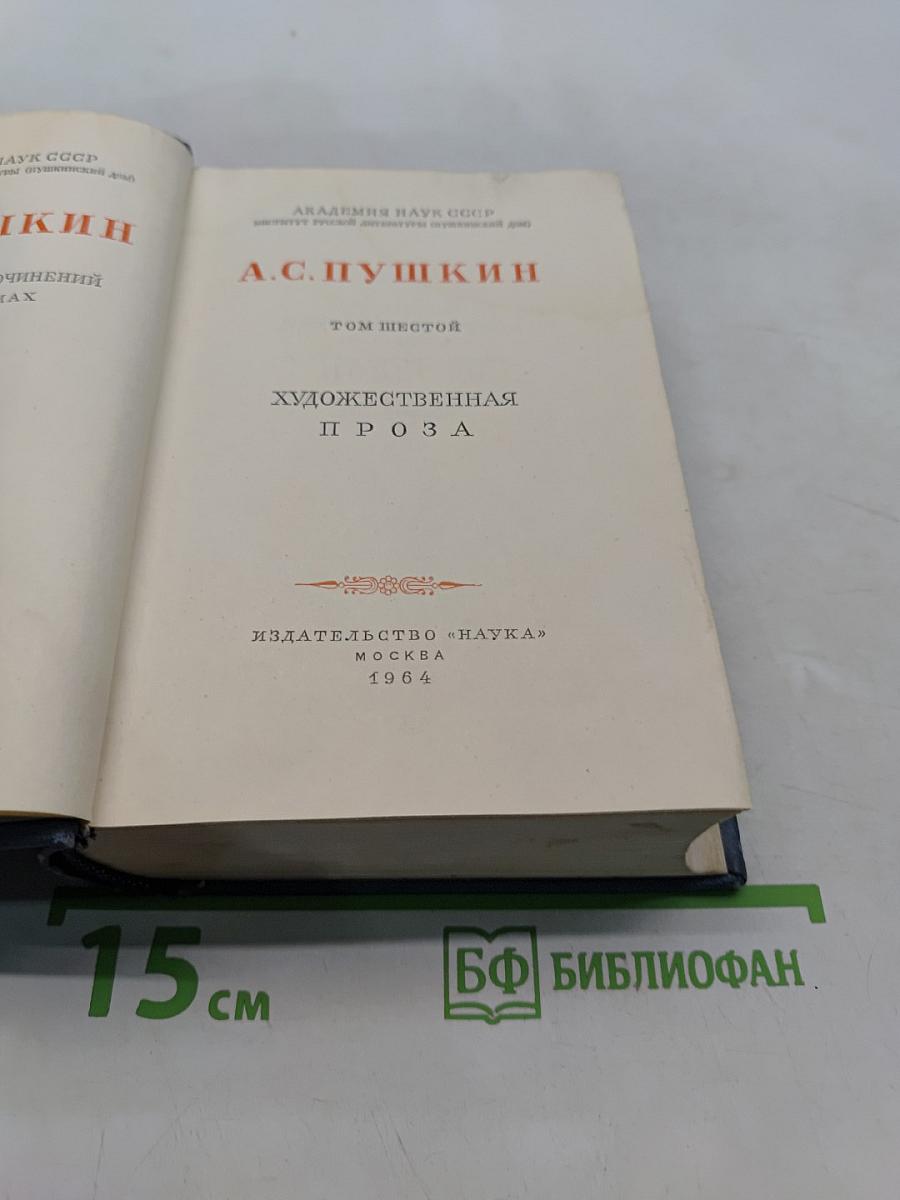 А.С. Пушкин. Художественная проза. Том шестой