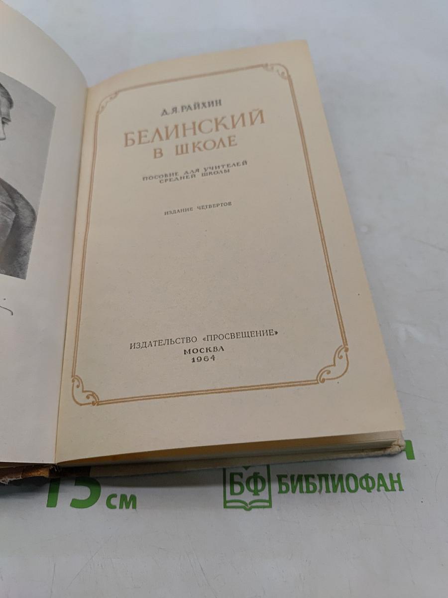 Белинский в школе